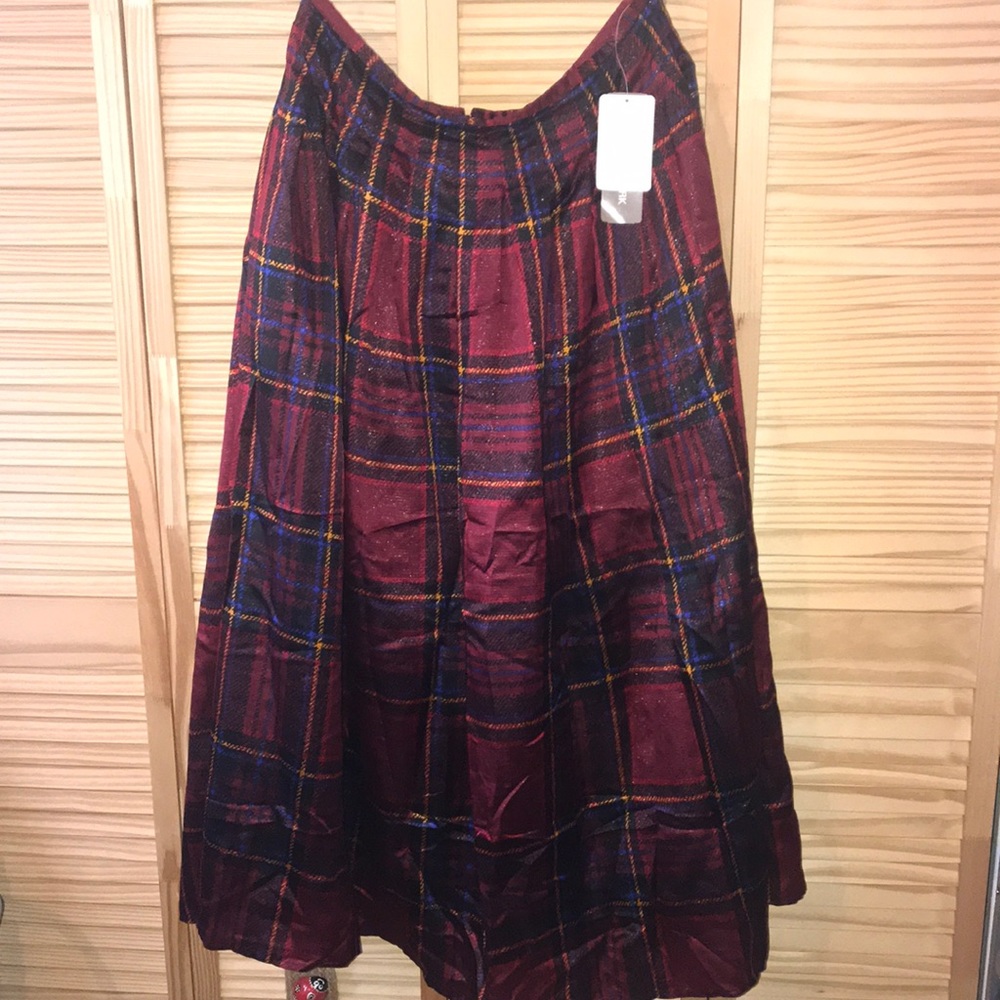 Gorgeous Long Silk Scotch Skirt